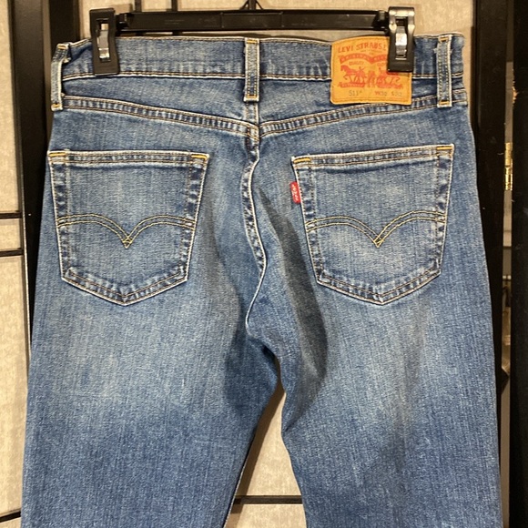 Levi’s 511 size 30x32 dark denim washed jeans - Picture 4 of 7